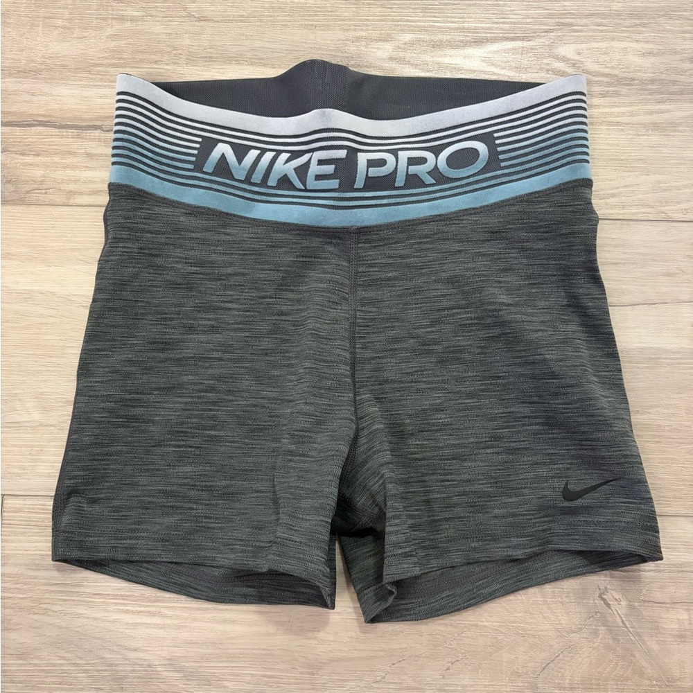 Nike Pro Black and Gray Shorts